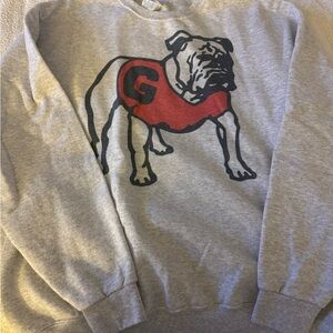 Jerzees Georgia Bulldog Gray Sweatshirt
